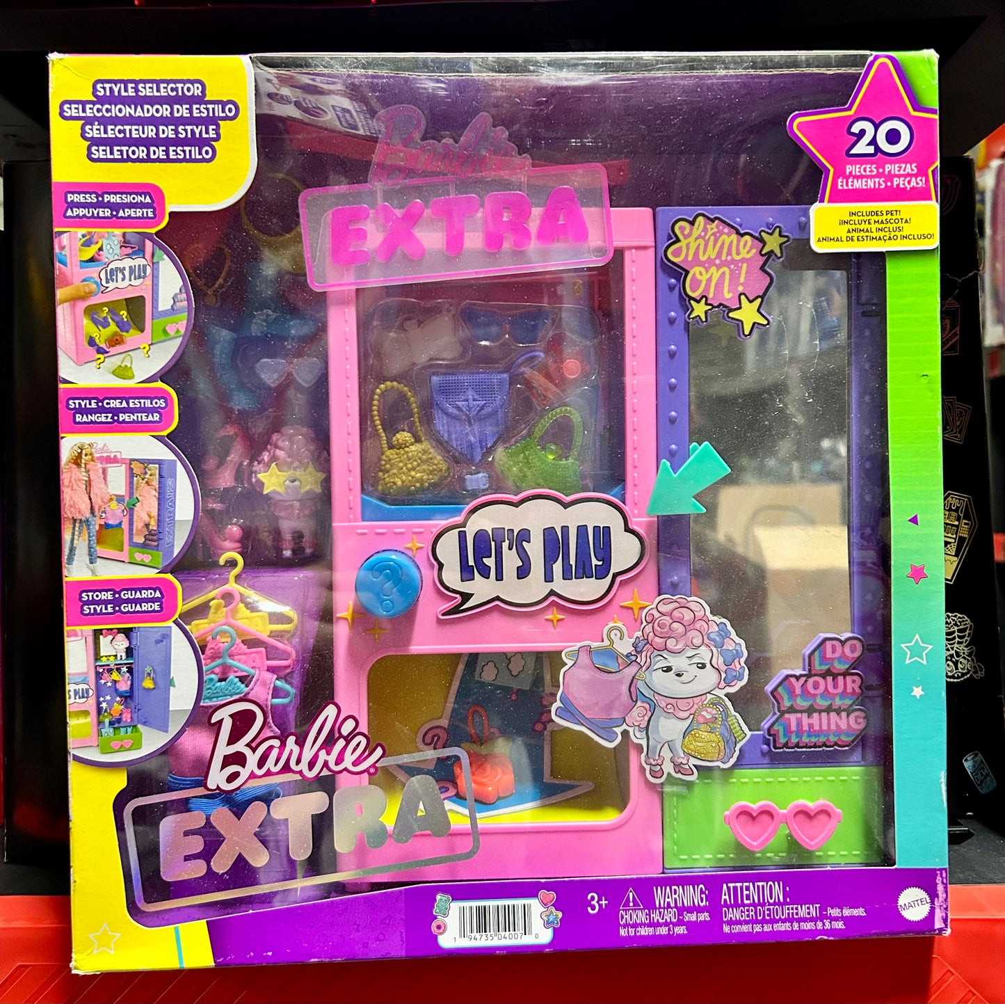 Barbie Extra Surprise Fashion Closet Playset 04007