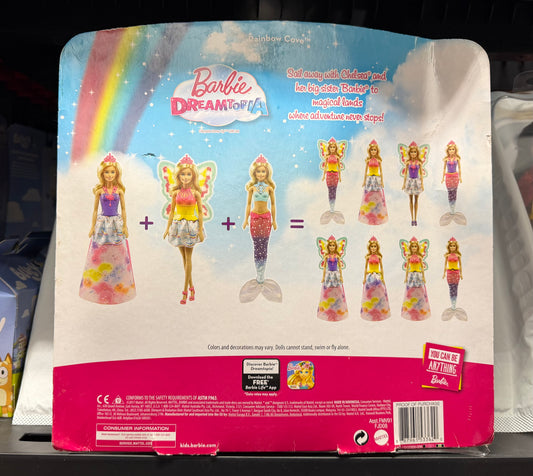 Barbie DreamTopia Rainbow Cove Dress Up Blonde Doll Set 53362