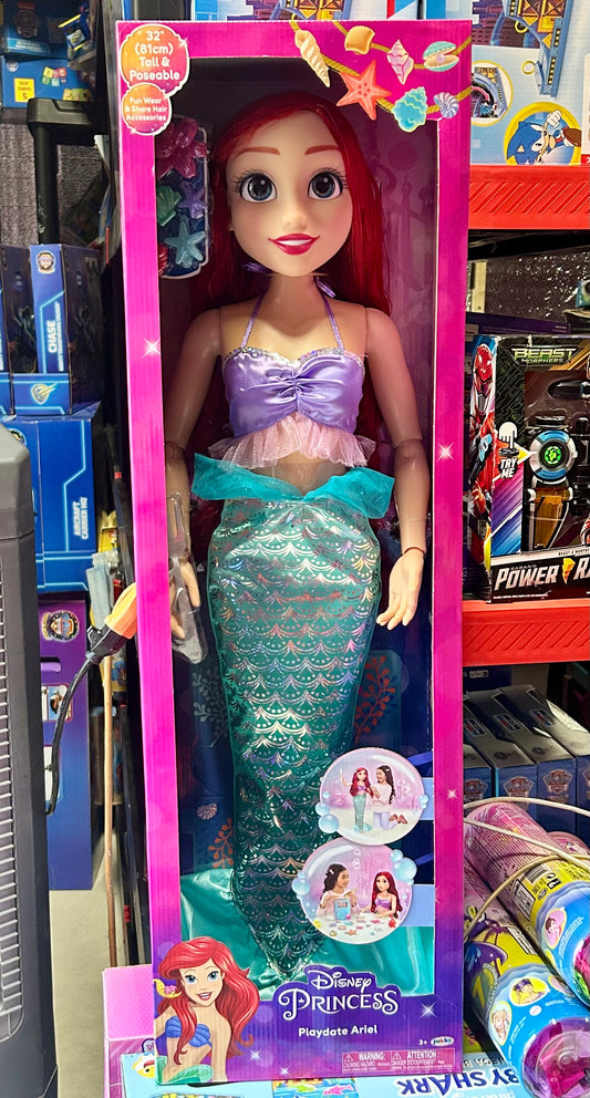 Disney Princess Ariel Doll My Size 32" Tall Playdate Ariel Doll 23034