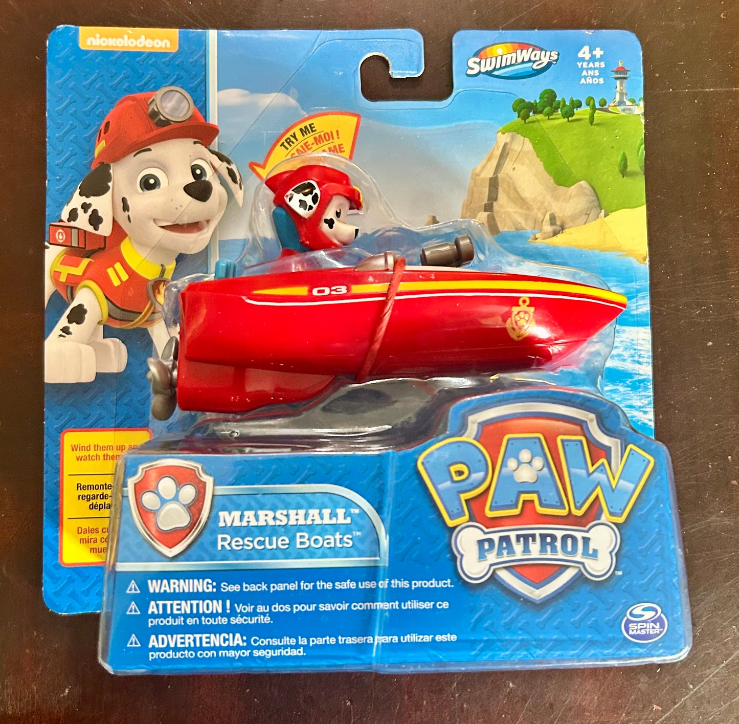 Paw Patrol Swimways Marshall Rescue Boat 26354