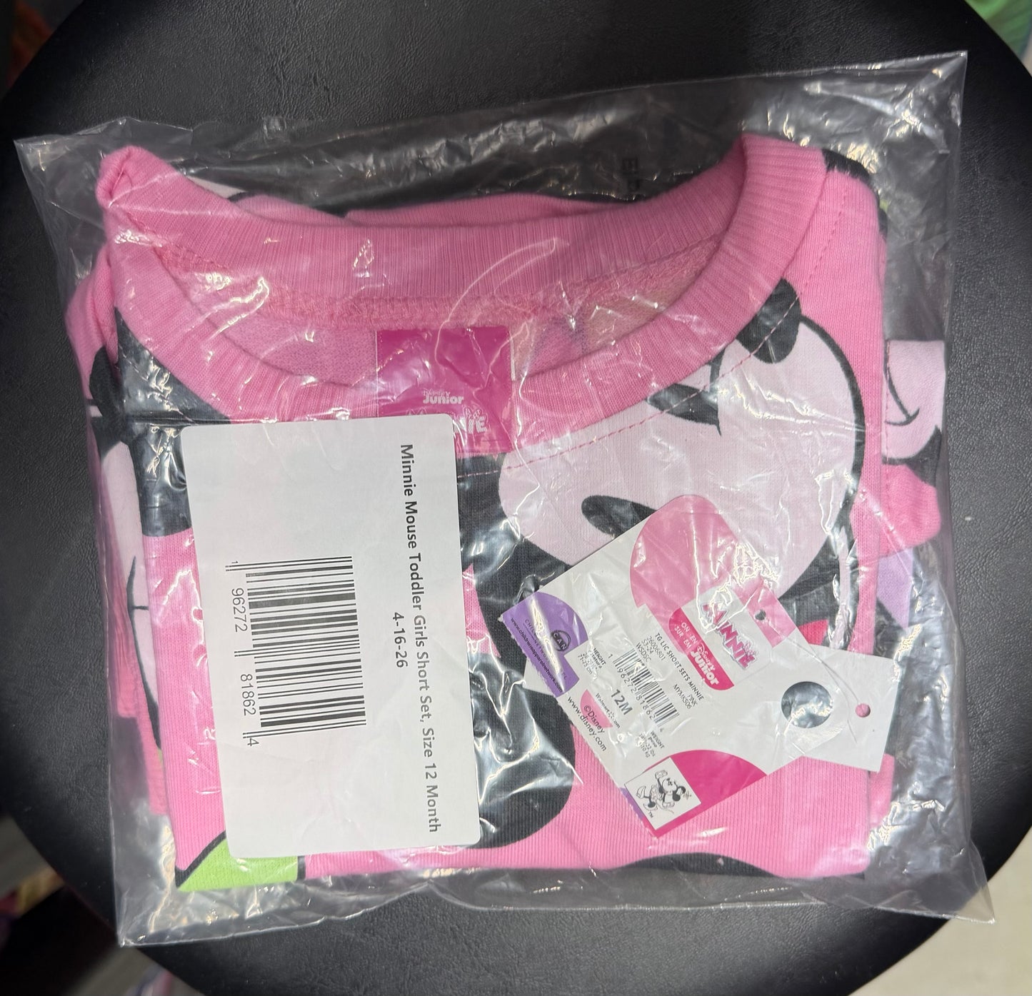 Disney Minnie Mouse Girls Toddler Short Set 12M 81862