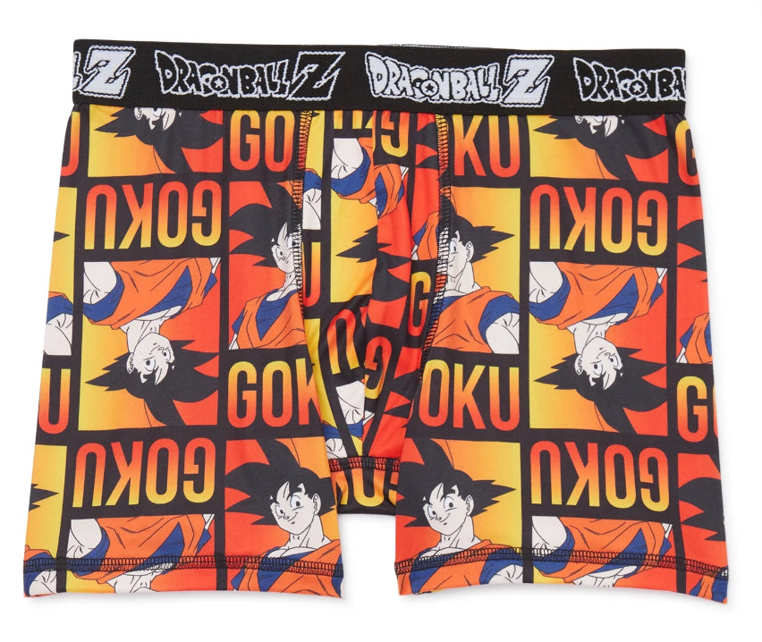 Dragon Ball Z Boys Allover Print Boxer Briefs, 4-Pack