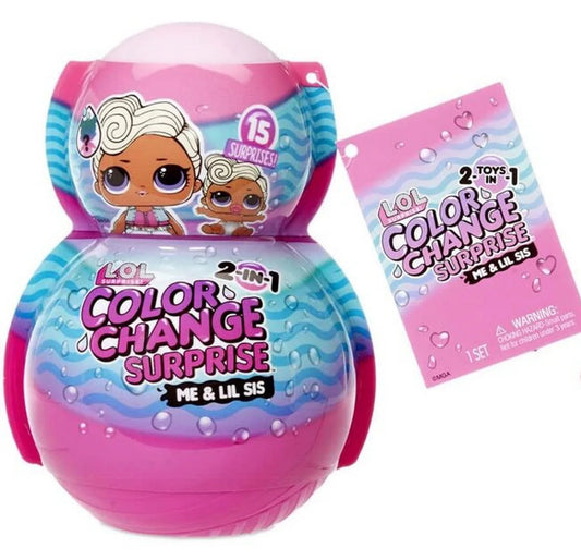 LOL Surprise Me & My Lil Sis 2-in-1 Color Change Dolls 58061