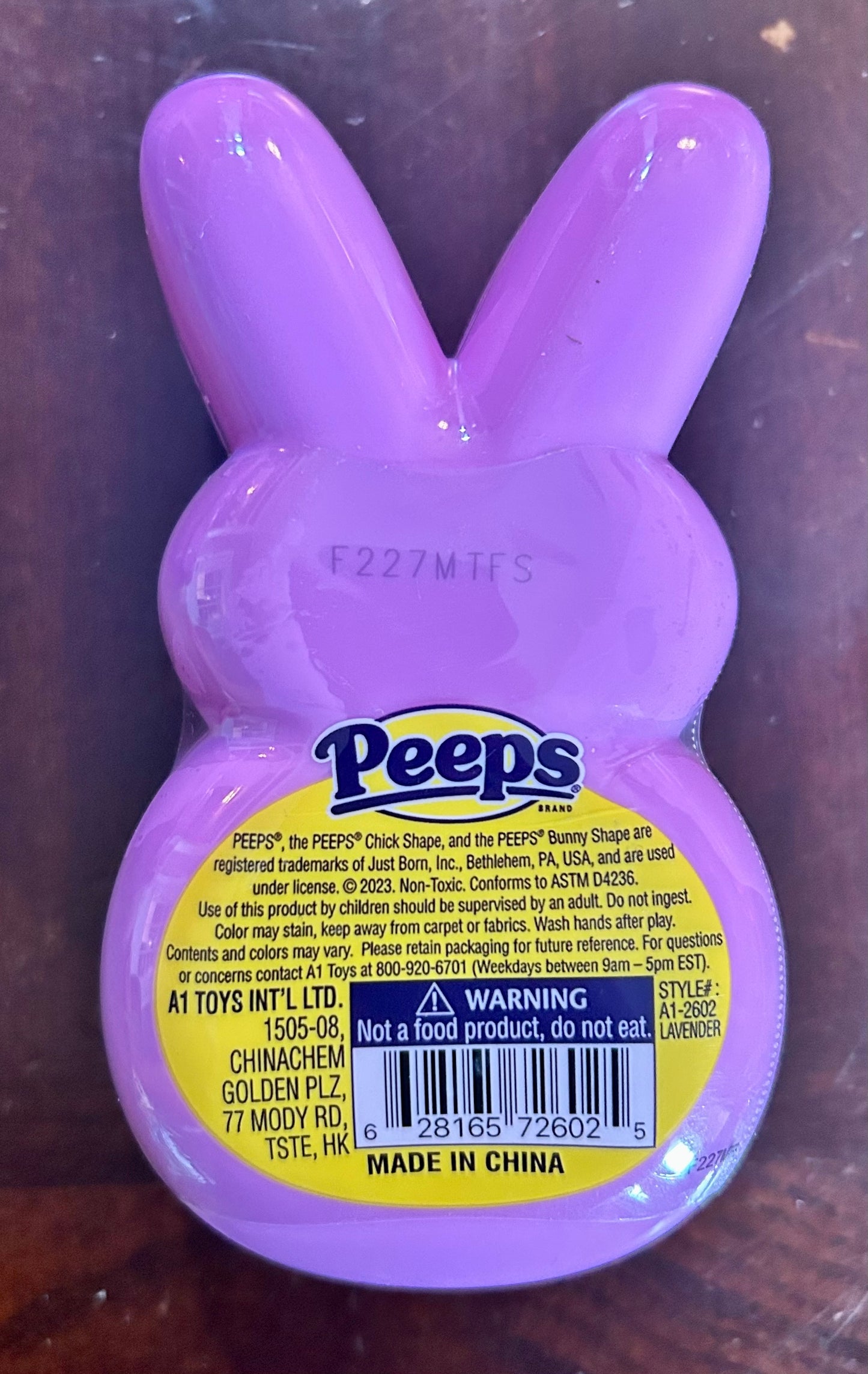 Peeps Large Lavender Bunny Dough 72602