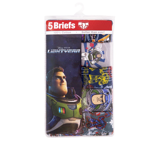 Toy Story Lightyear, Boys Underwear, 5 Pack Briefs