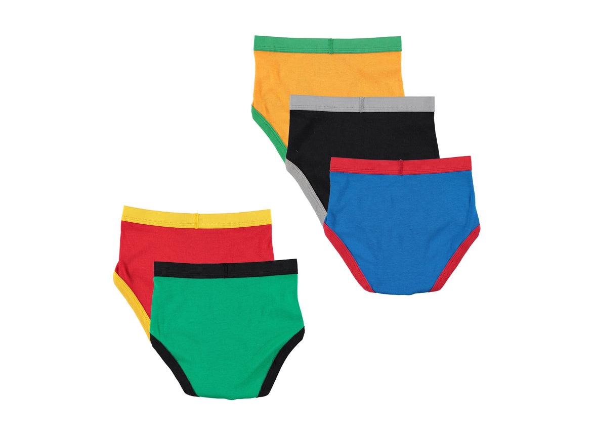 Justice League Boys Briefs Underwear, 5 Pack