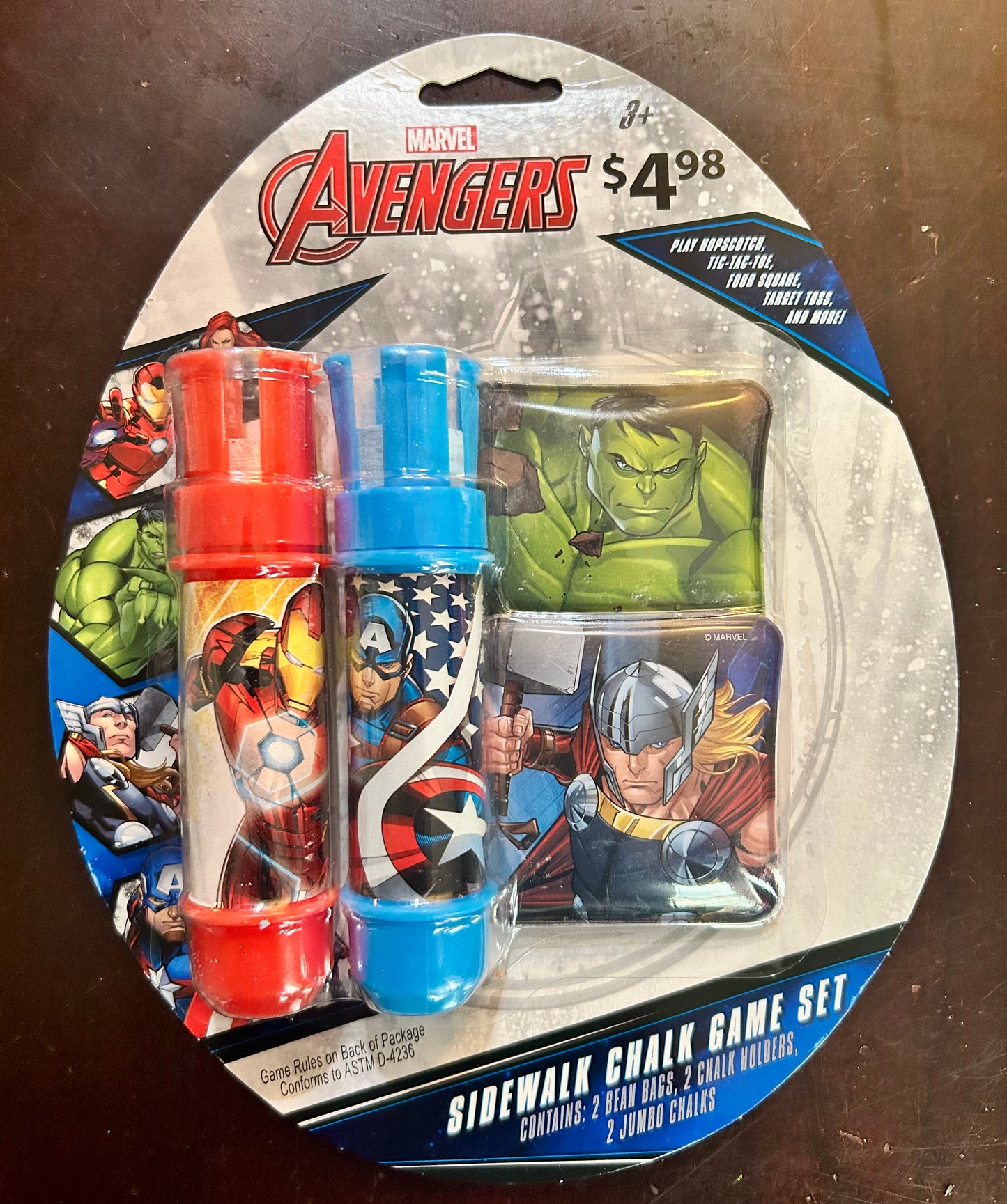 Marvel Avengers Sidewalk Chalk Game Set 34517