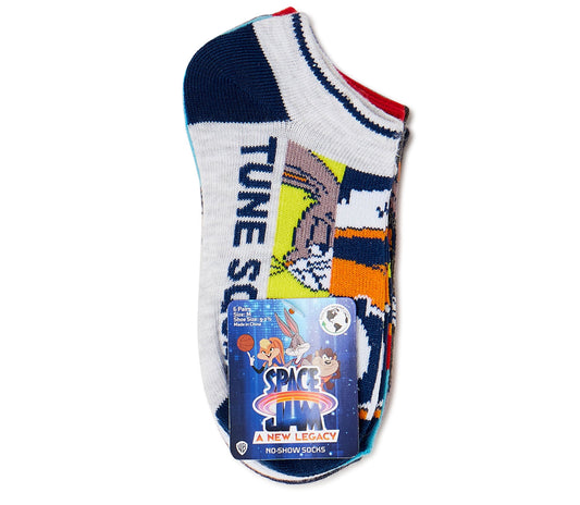 Space Jam A New Legacy Boys No Show Socks, 6-Pack