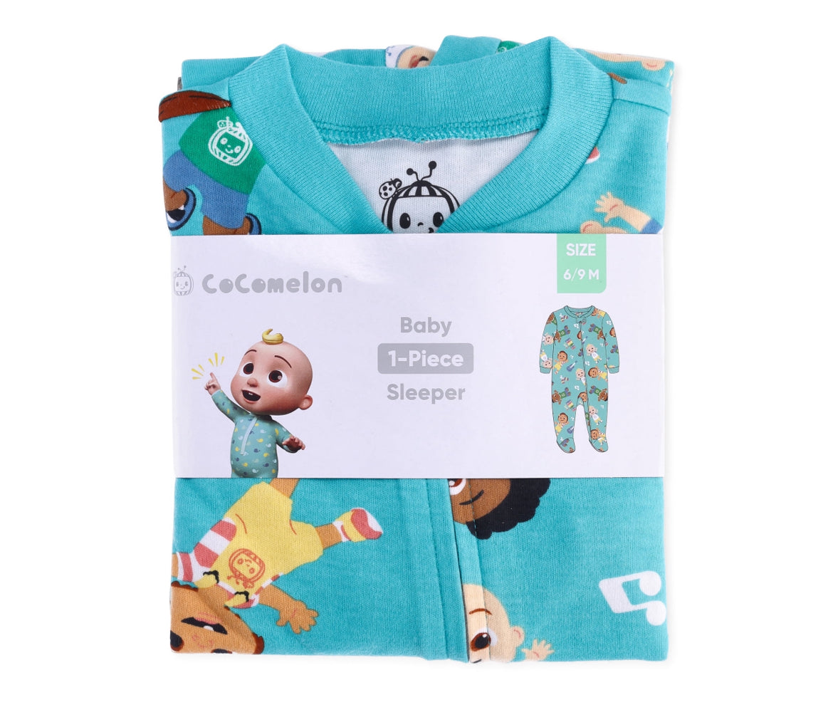 Cocomelon Baby One-Piece Footed Pajamas