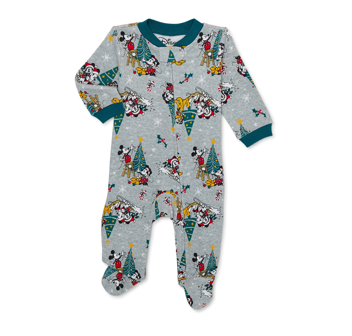 Mickey Mouse Baby One-Piece Footed Pajamas