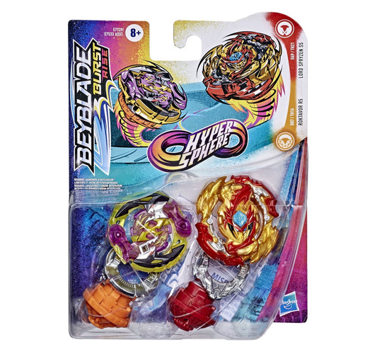 Beyblade Burst Rise Hypersphere Dual Pack Lord Spryzen S5 and Roktavor R5