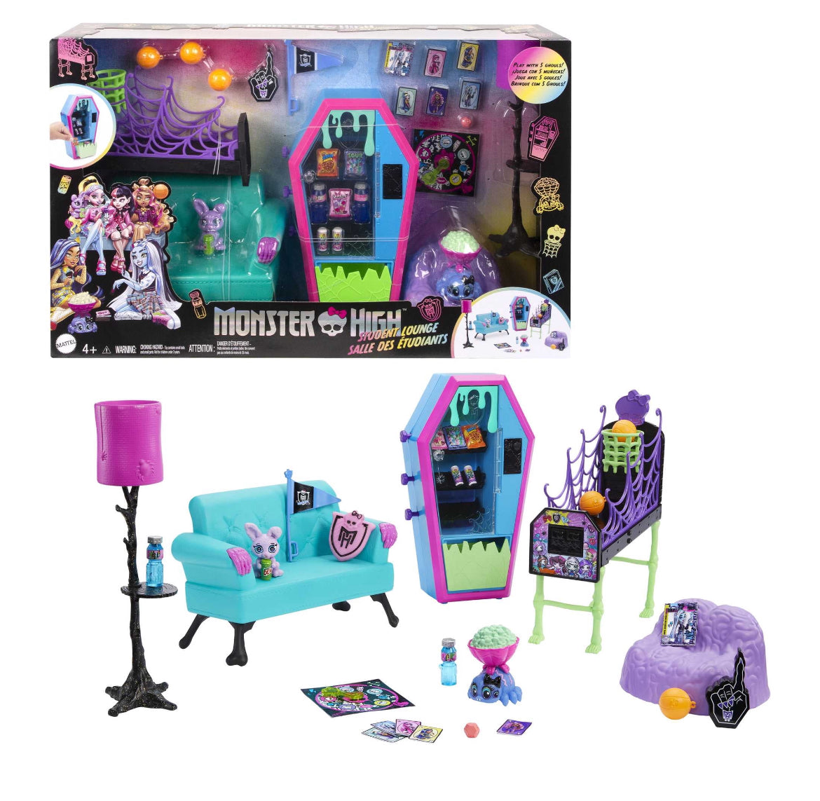 Monster High Student Lounge Playset Furniture and Accessories