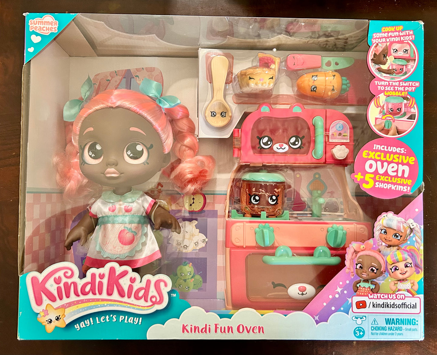 Kindi Kids Kindi Fun Oven Playset Summer Peaches Doll 50058