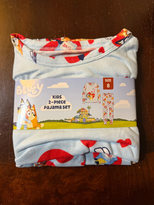 Bluey Kids 2-Piece Pajama Set Size-8 53446
