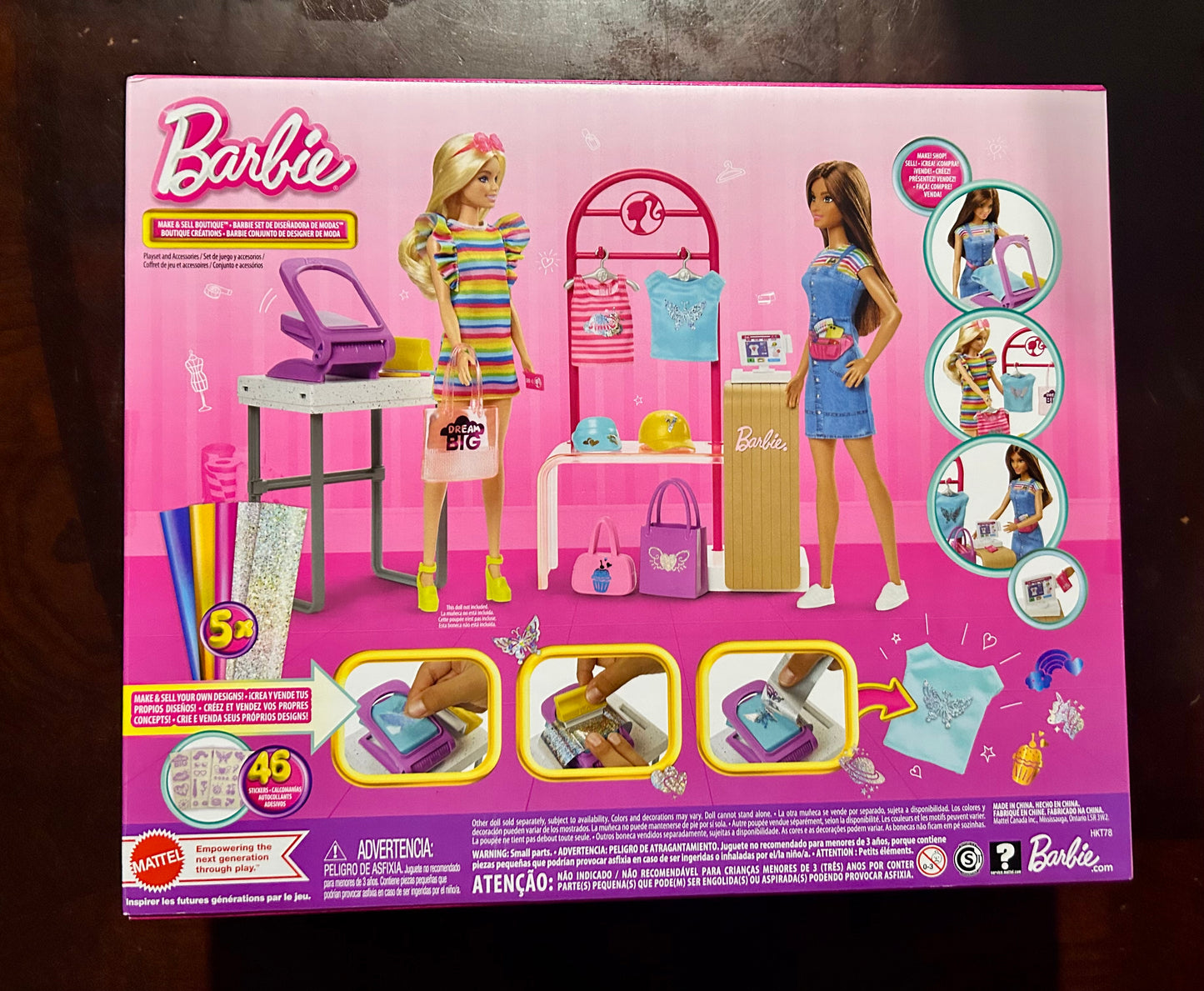 Barbie Make & Sell Boutique Playset with Brunette Doll 10806