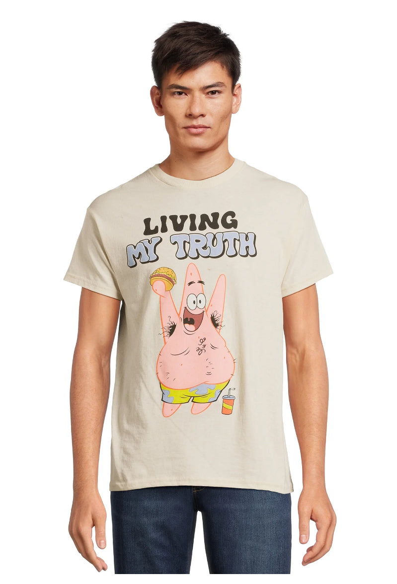 SpongeBob SquarePants Men's and Big Men's Patrick Graphic Print Tee