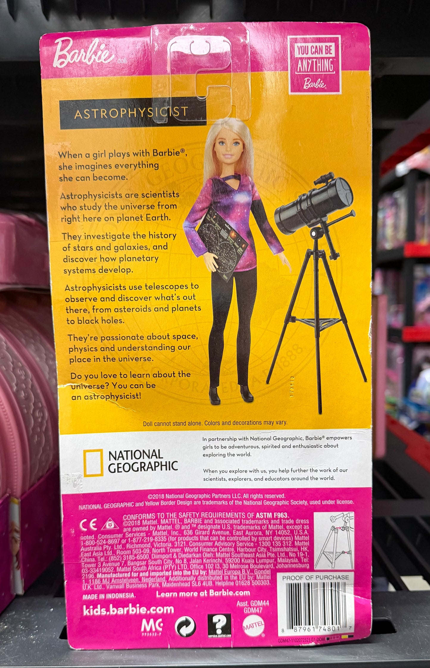 Barbie National Geographic Astrophysicist Doll 74801