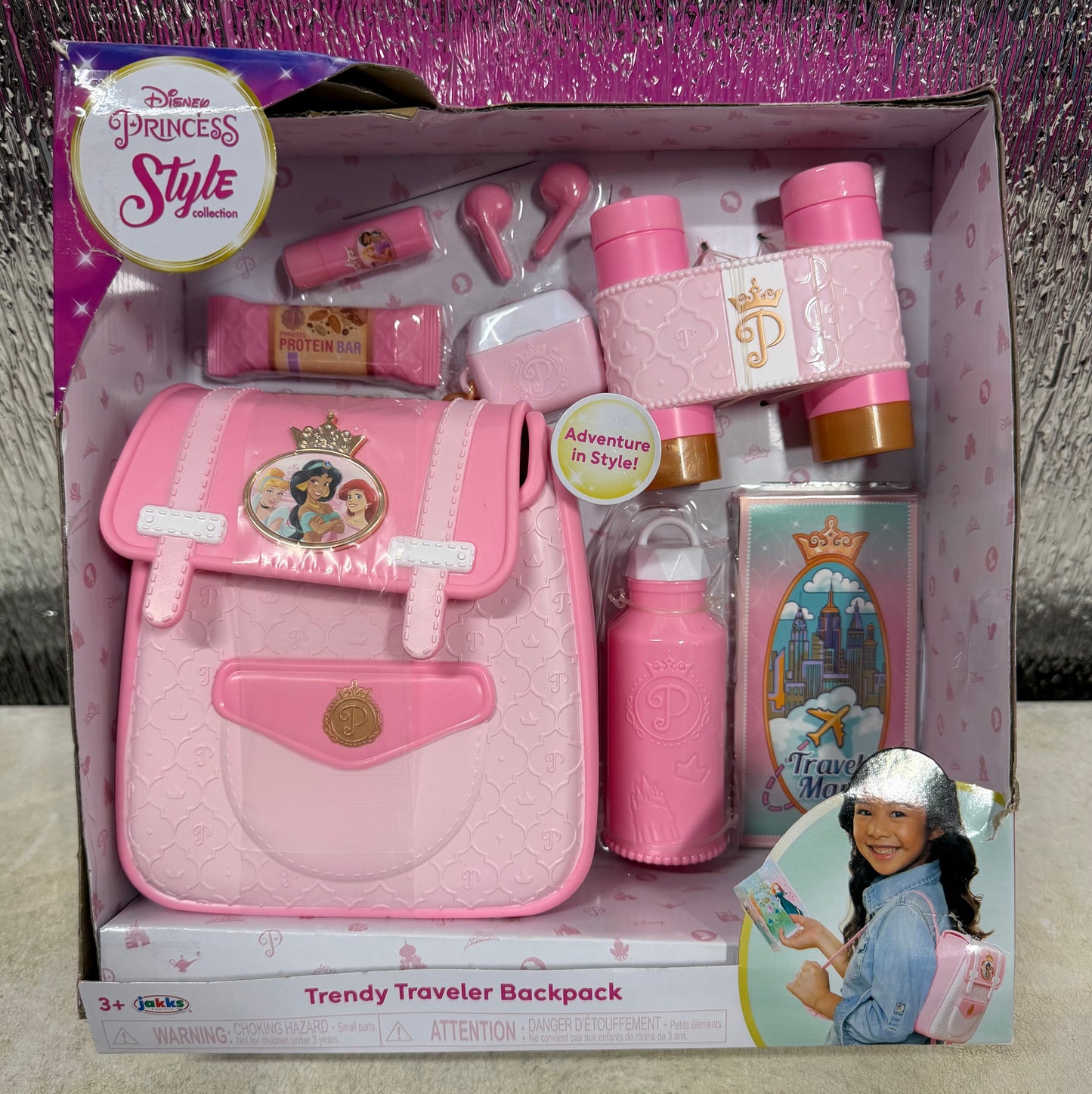 Disney Princess Style Collection Trendy Traveler Backpack Set 22381