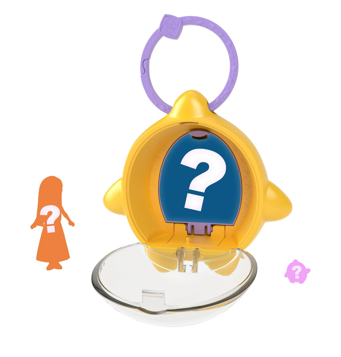 Disney’s Wish Star Reveals Mini Doll Surprise, Keychain Compact with Character Doll & Accessory (Styles May Vary)