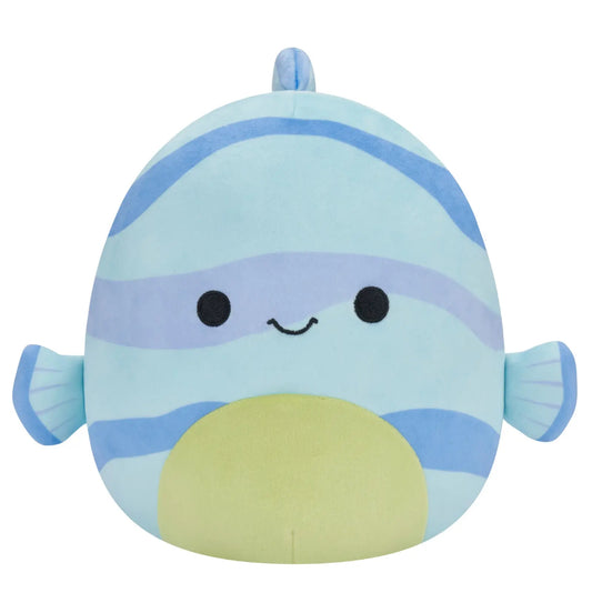 Squishmallow Leland the Rainbow Fish Blue 14" Plush