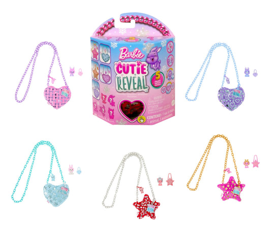 Barbie Cutie Reveal Purse Collection with 7 Surprises Including Mini Pet 10671