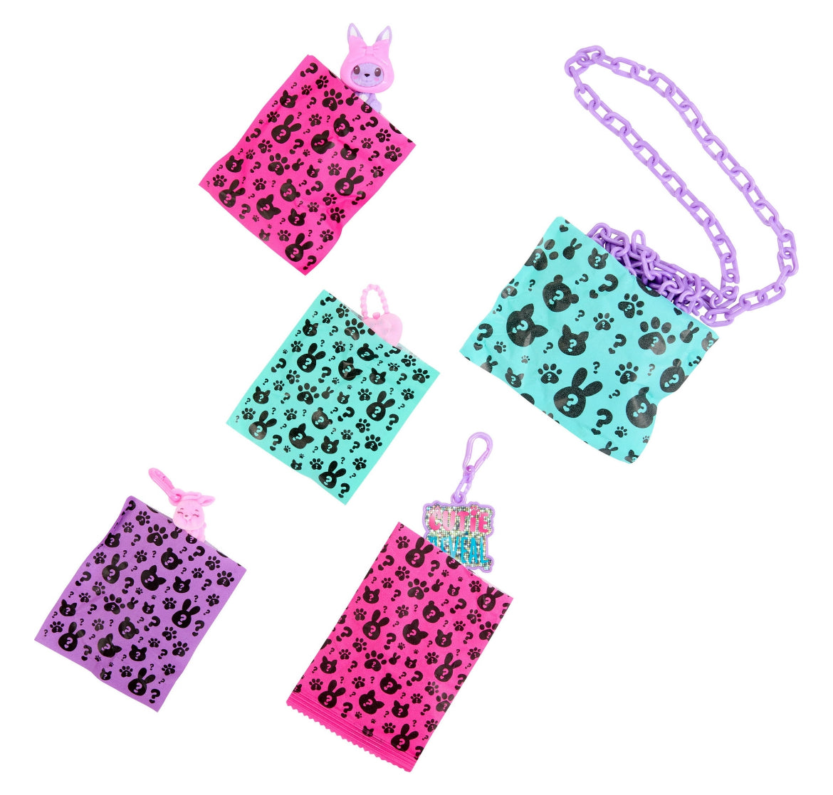 Barbie Cutie Reveal Purse Collection with 7 Surprises Including Mini Pet (Styles May Vary)