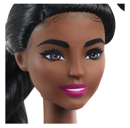 Barbie Fashionistas Doll #146 with 2 Twisted Braids & Star-Print Dress