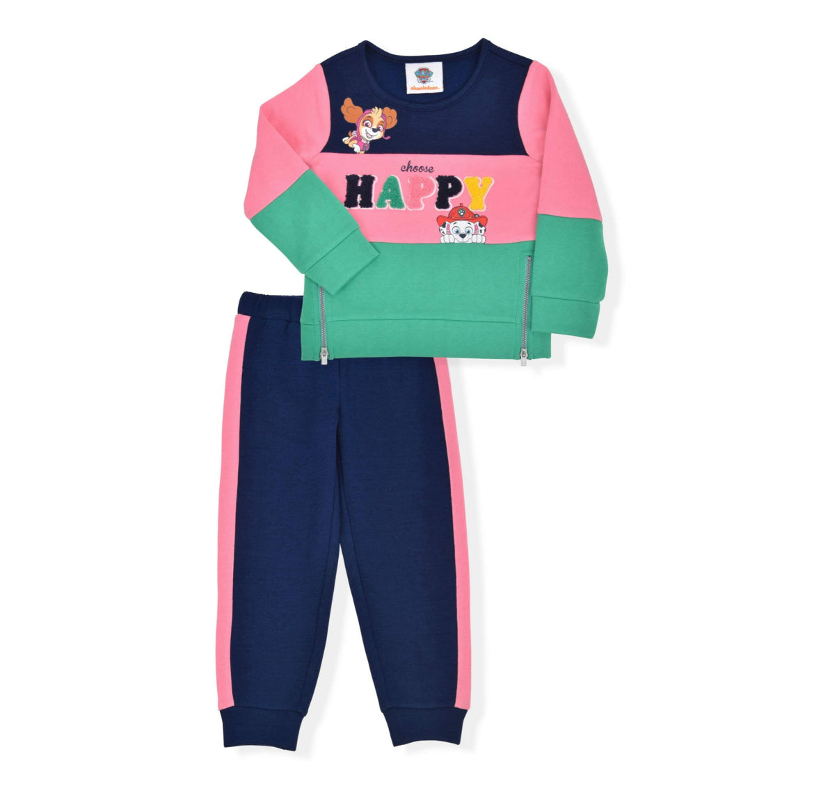 Paw Patrol Baby Girls & Toddler Girls Fleece Sweatshirt & Sweatpants, 2pc Outfit Set