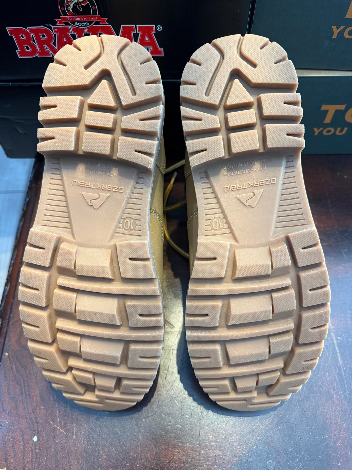 Ozark Trail Tan Work Boots Men Size-10 11811