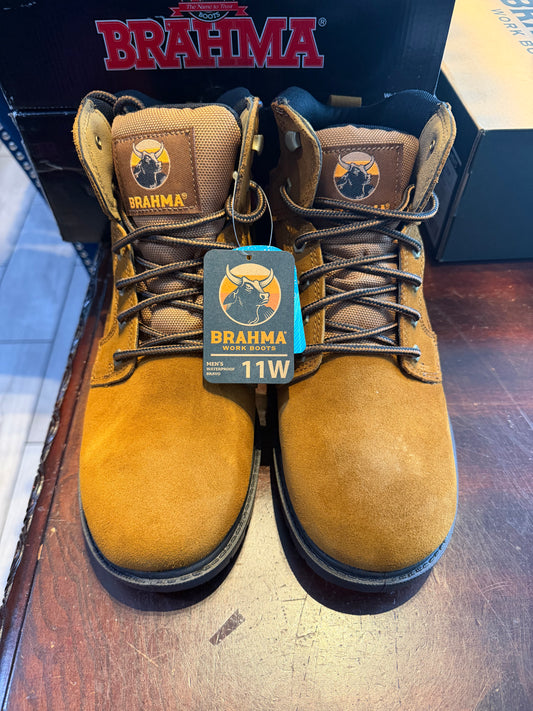 Brahma Bravo Waterproof 6” Soft Toe Work Boots Men’s Size 11W 274708