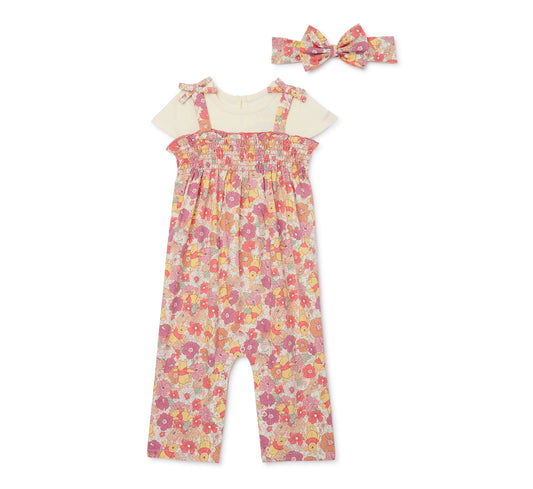 Winnie The Pooh Baby Girls Romper Set, 3-Piece