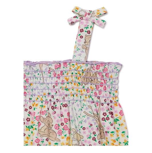Bambi Baby Girls Romper Set, 3-Piece