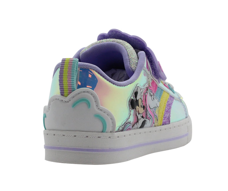 Disney Minnie Mouse Toddler Girl Casual Unicorn Low-Top Court Sneaker