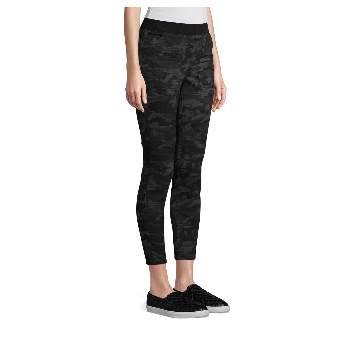No Boundaries Juniors' Mid Rise Pull-On Jeggings with Rib Waistband