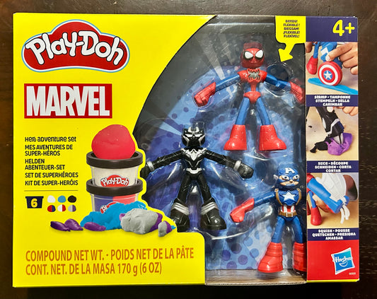Play-Doh Marvel Hero Adventure Set (Spider-Man, Black Panther & Captain America) 268723