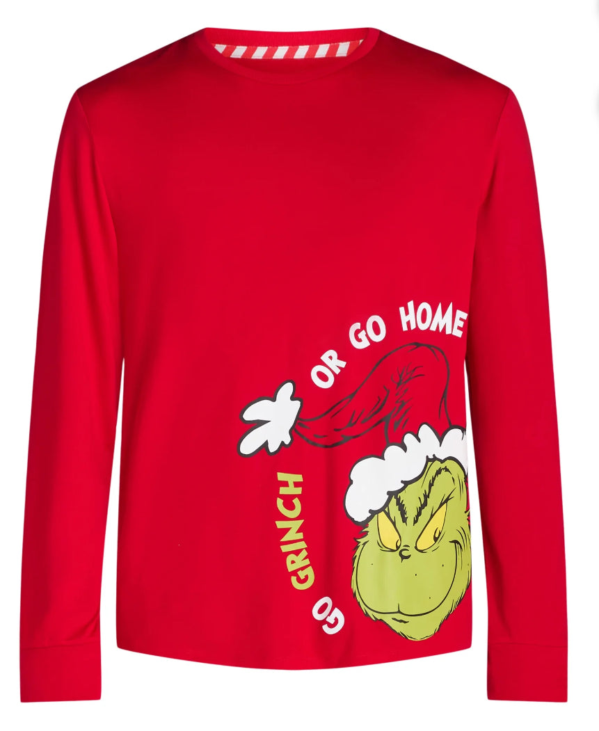 The Grinch Men’s Matching Family Pajama Set, 2-Piece