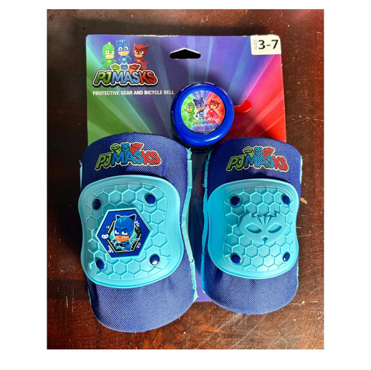 Bell PJ Masks Elbow & Knee Pad Set with Bike Bell Value Pack