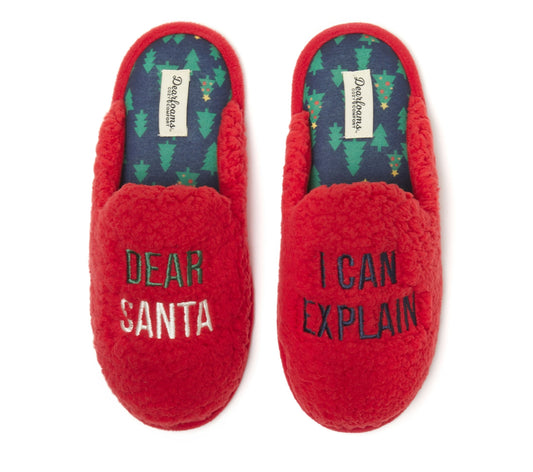 Dearfoams Cozy Comfort Women's Teddy Novelty Scuff Slippers