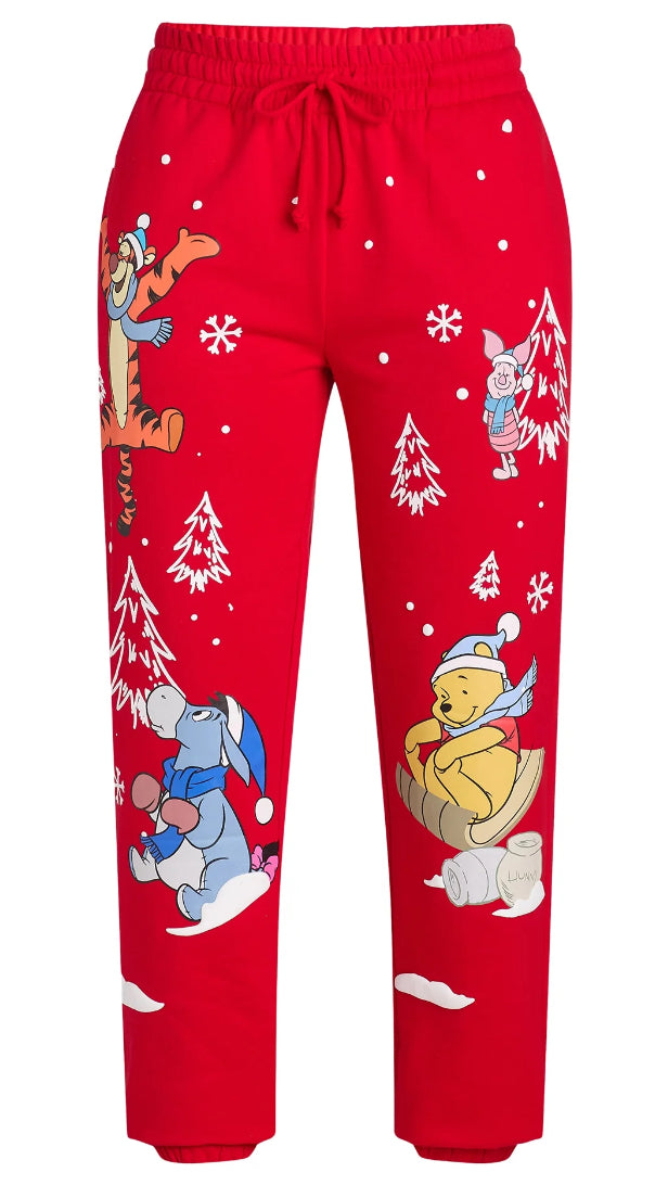 Winnie the Pooh Women's Graphic Joggers, 29" Inseam