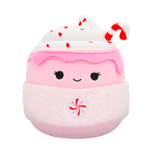 Squishmallows 16” Pink Peppermint Latte Christmas Holiday Plush 79360