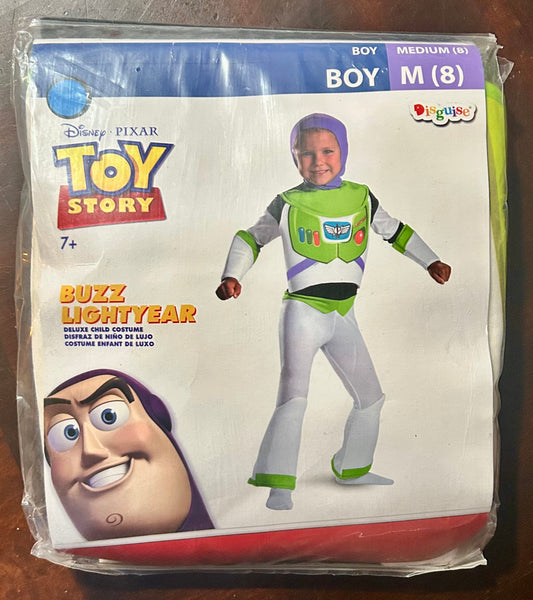 Disney Toy Story Buzz Lightyear Deluxe Halloween Dress Up Costume Med (8) 82119