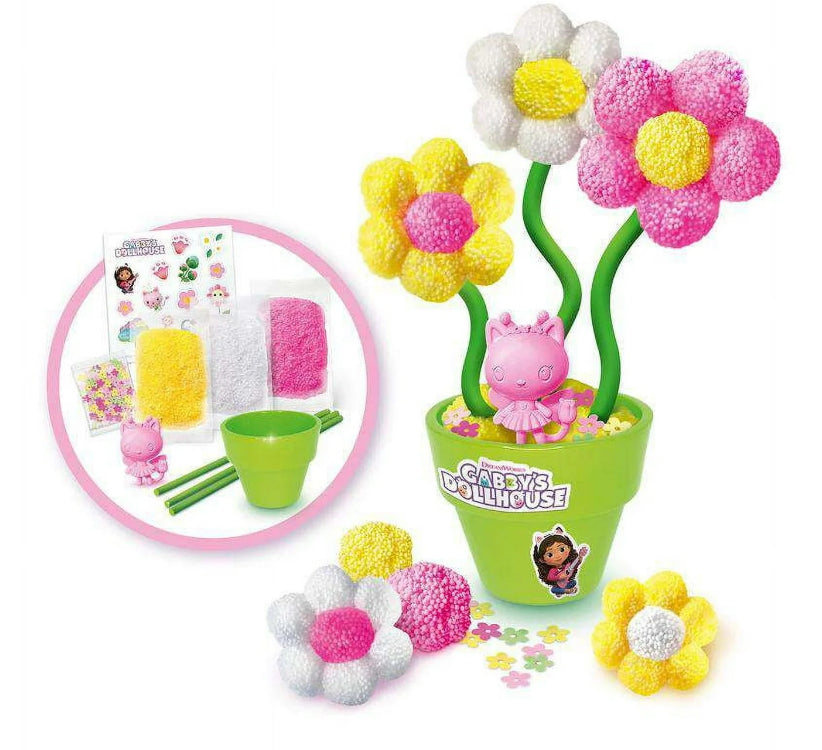 Gabby's Dollhouse Mini Cat Box Make Kitty Fairy Foam Flowers! Sensory Kit 33722