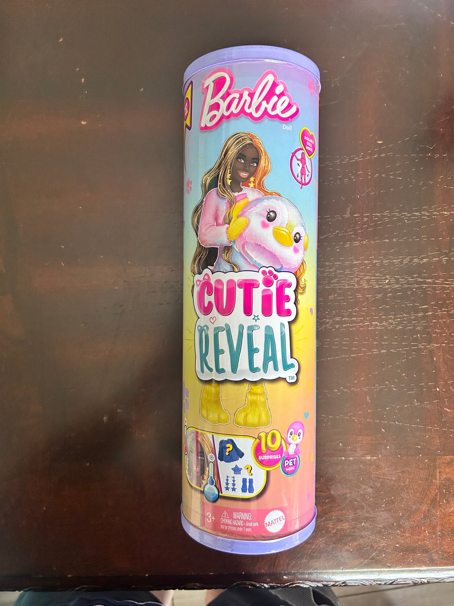 Barbie Cutie Reveal Penguin Doll & Accessories, Color Dream Series with 10 Surprises 17869