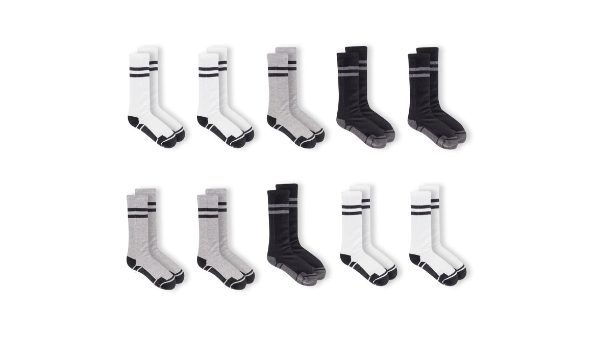 Fruit of the Loom Boys Durable Ankle Socks, 10 Pack Small