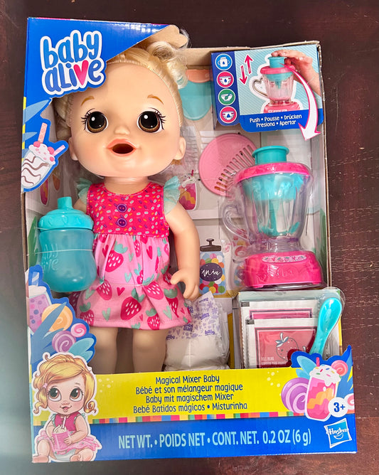 Baby Alive Magical Mixer Baby Doll Strawberry Shake 660322
