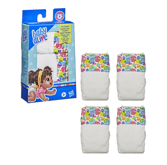 Baby Alive: Doll Diaper Accessories, 4 Count 662142