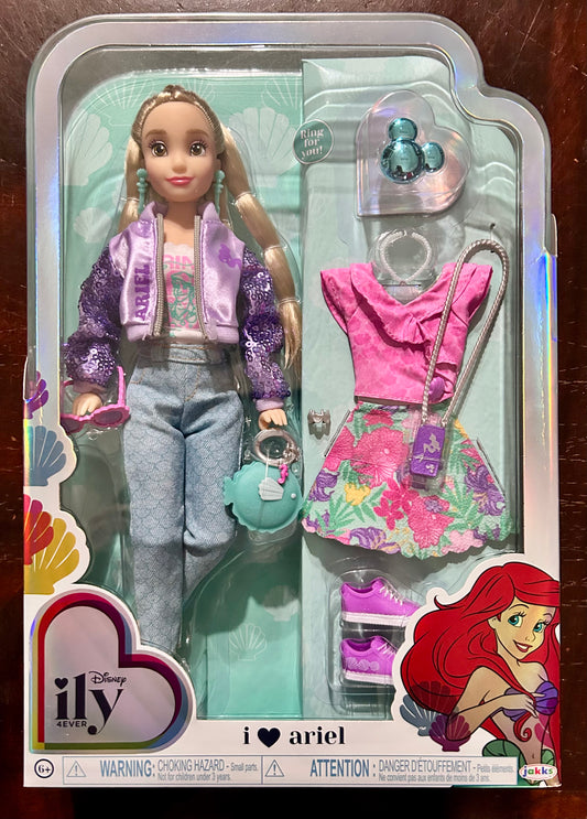 Disney Ily 4EVER I Love Ariel 12” Fashion Forward Doll with 2 Gorgeous Fashion Outfits 23509