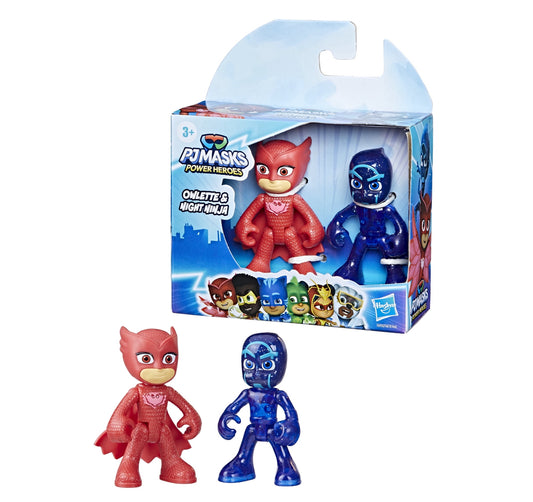 PJ Masks: Power Heroes Owlette and Night Ninja Action Figures 180782