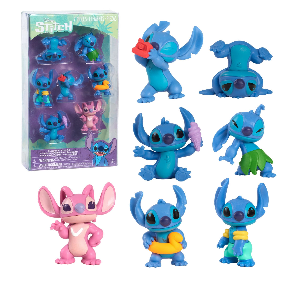 Disney Stitch 7-Piece Collectible Figure Set 46059