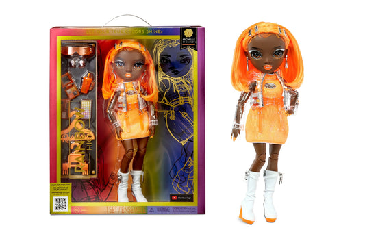 Rainbow High Michelle Orange Fashion Doll. Fashionable Outfit & 10+ Colorful Play Accessories 58312